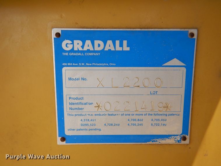 image for item DH5259 2000 Gradall XL2200 excavator
