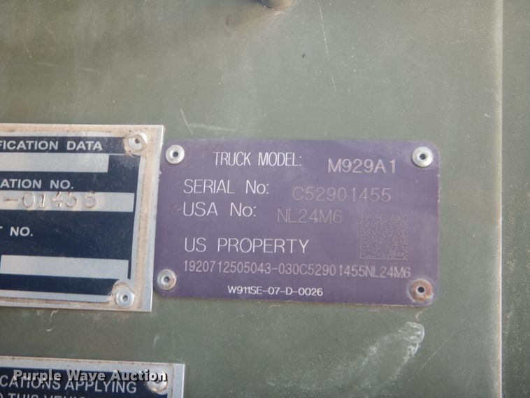 image for item DH6074 1986 Am General M929A1 dump truck