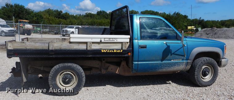 image for item FI9987 1998 Chevrolet K3500 dump flatbed pickup truck