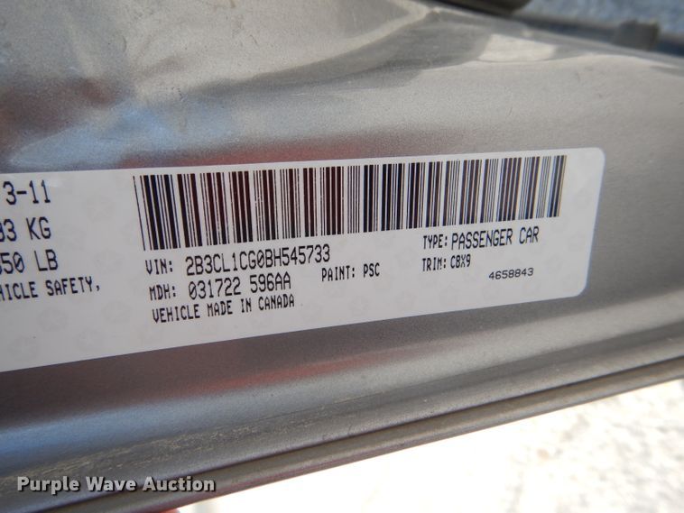 image for item FN9077 2011 Dodge Charger Police