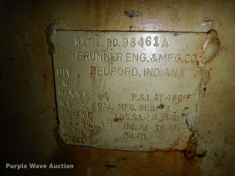 image for item FN9078 1978 Brunner air compressor