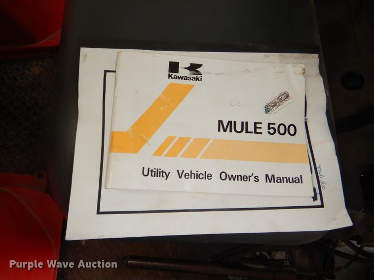 image for item FP9077 1995 Kawasaki 500 Mule utility vehicle
