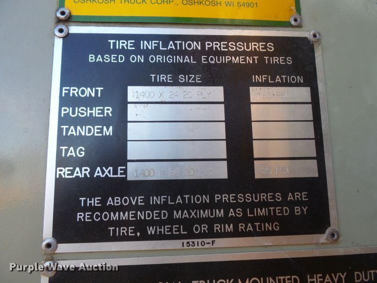 image for item FU9352 1990 Oshkosh WT2206 snow blower truck