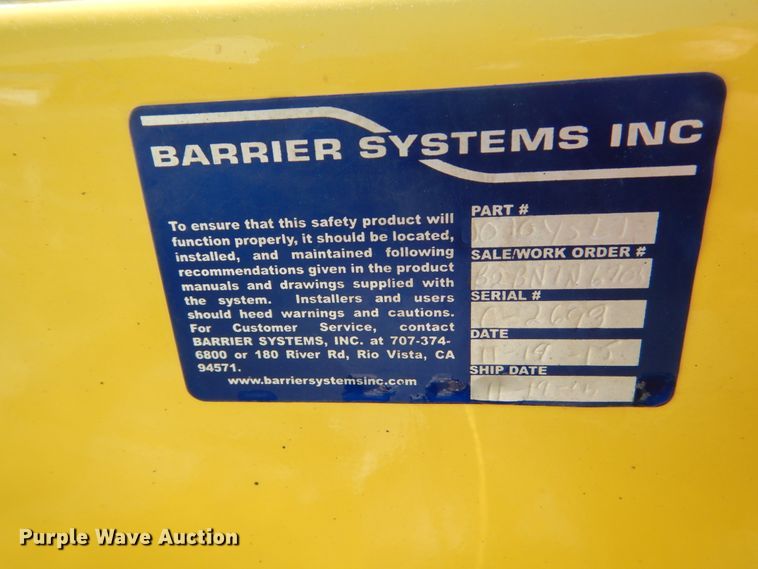 image for item FU9431 Barrier Systems crash attenuator