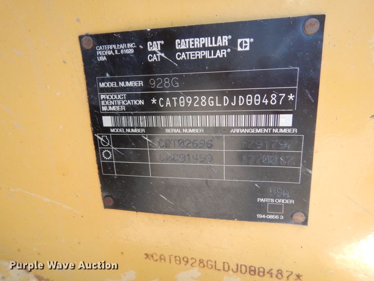 image for item FU9432 1997 Caterpillar 928G wheel loader