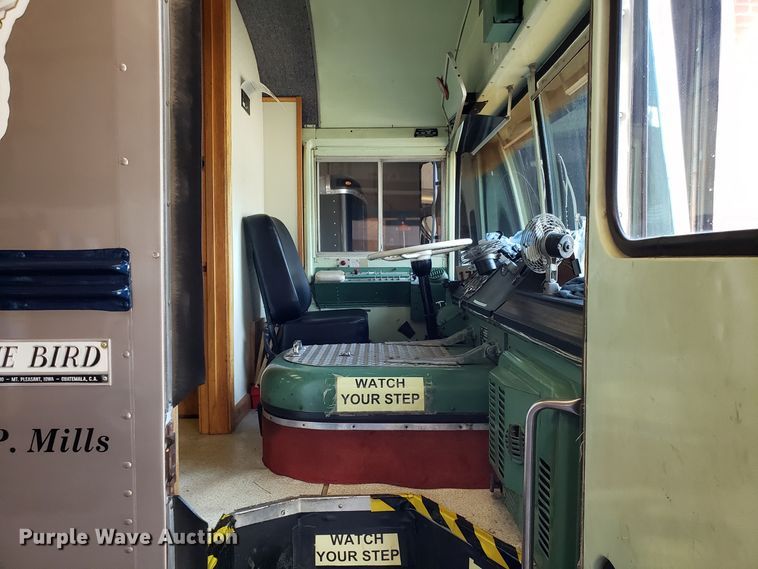 image for item FW9510 1972 International Blue Bird school bus