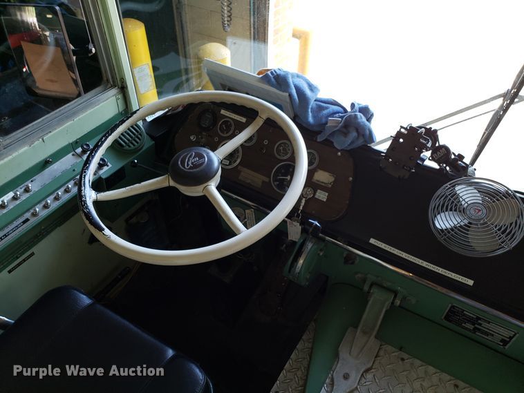 image for item FW9510 1972 International Blue Bird school bus