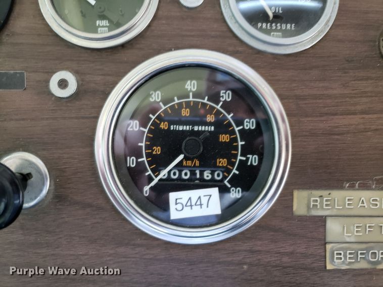 image for item FW9510 1972 International Blue Bird school bus