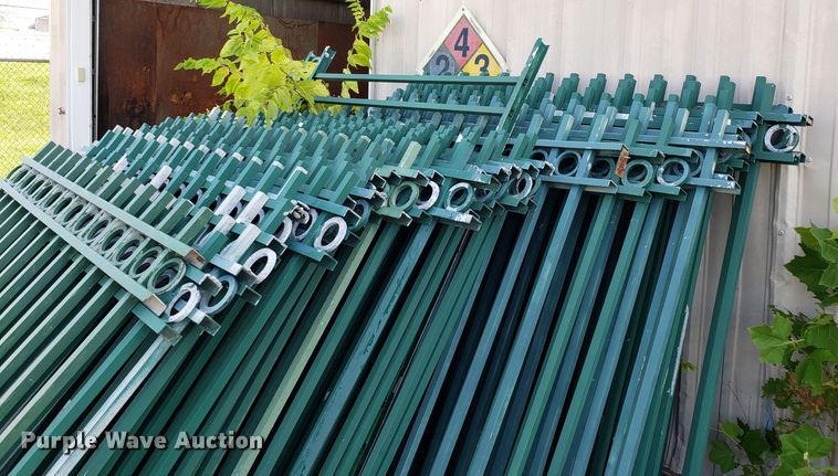 image for item FW9514 Approximately 200 aluminum fencing panels