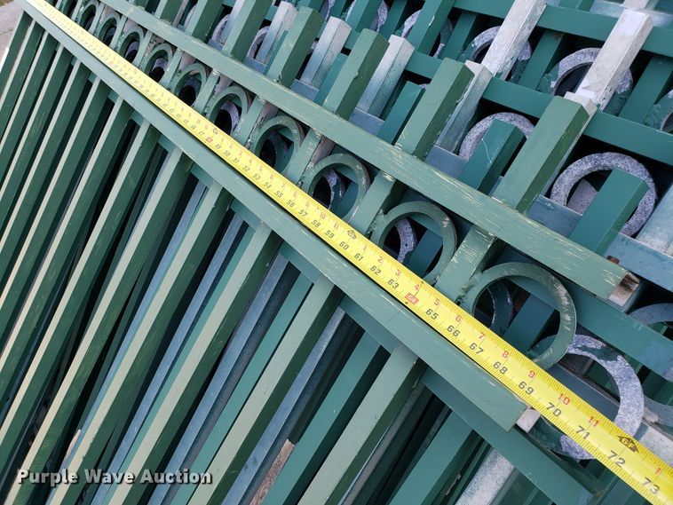 image for item FW9514 Approximately 200 aluminum fencing panels