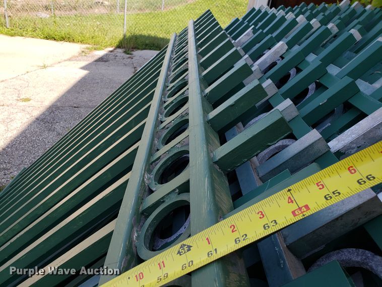 image for item FW9514 Approximately 200 aluminum fencing panels