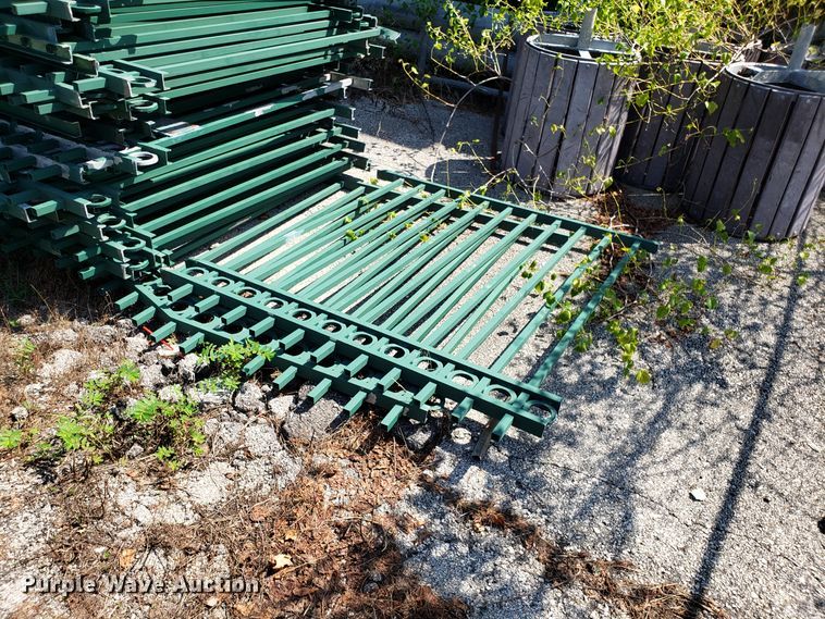 image for item FW9514 Approximately 200 aluminum fencing panels