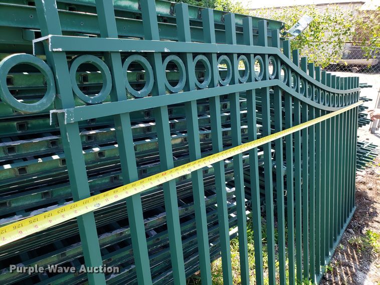 image for item FW9514 Approximately 200 aluminum fencing panels