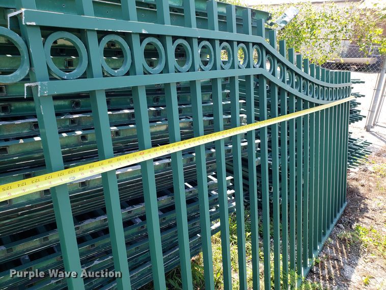 image for item FW9514 Approximately 200 aluminum fencing panels