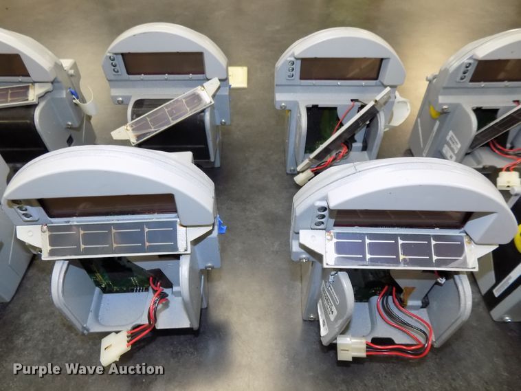 image for item G1944 Approximately 275 2014 Duncan Civic Smart Liberty single space parking meters