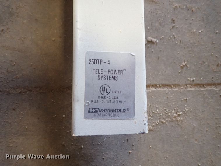 image for item GB9344 (2) Wiremold Tele-Power electrical outlets