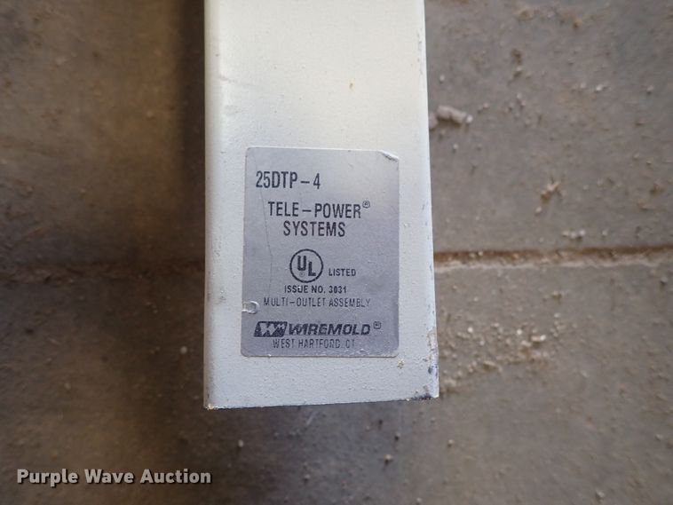 image for item GB9344 (2) Wiremold Tele-Power electrical outlets