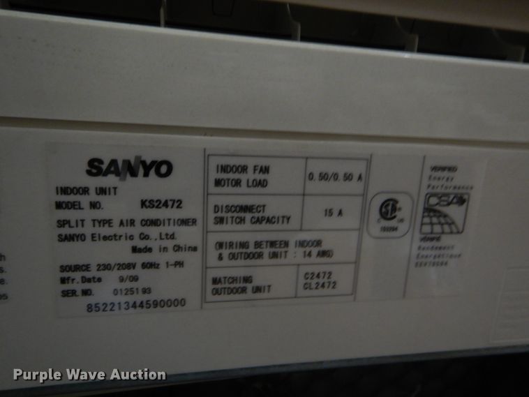 image for item GH9588 Sanyo inverter AC unit