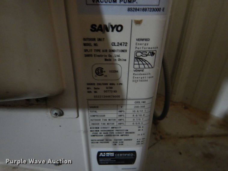 image for item GH9588 Sanyo inverter AC unit