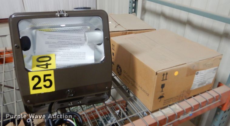 image for item GH9592 (3) GE PF-154 powerflood light fixtures