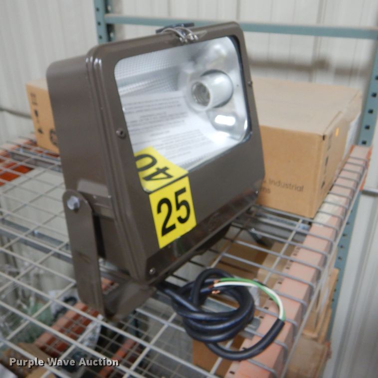 image for item GH9592 (3) GE PF-154 powerflood light fixtures