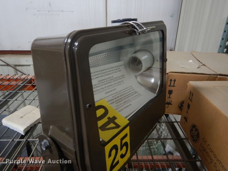 image for item GH9592 (3) GE PF-154 powerflood light fixtures