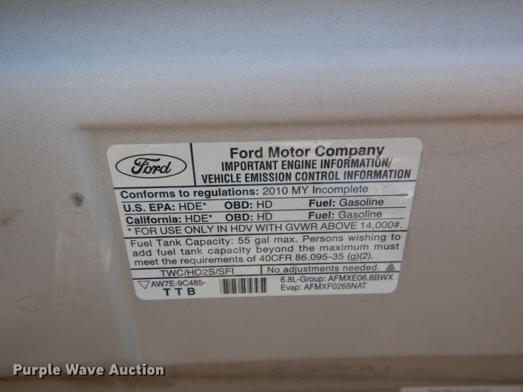 image for item GH9594 2010 Ford Econoline E450 Super Duty Eldorado shuttle bus