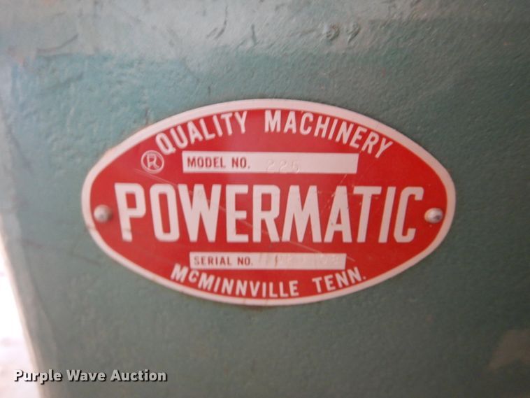 image for item GH9648 Powermatic 225 planer