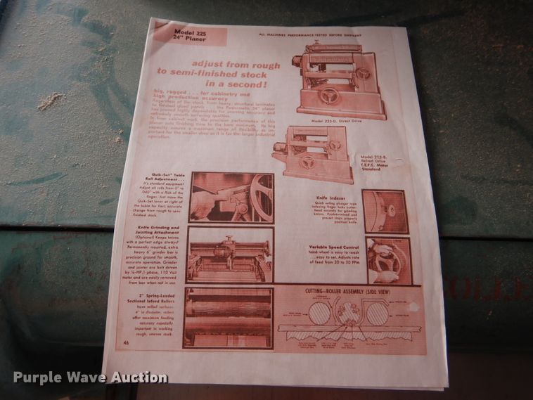 image for item GH9648 Powermatic 225 planer