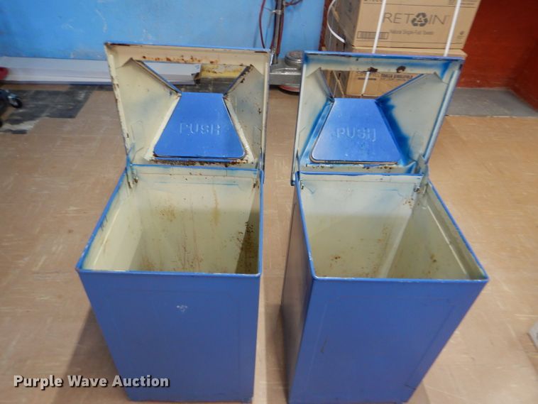 image for item GH9665 (2) metal trash bins