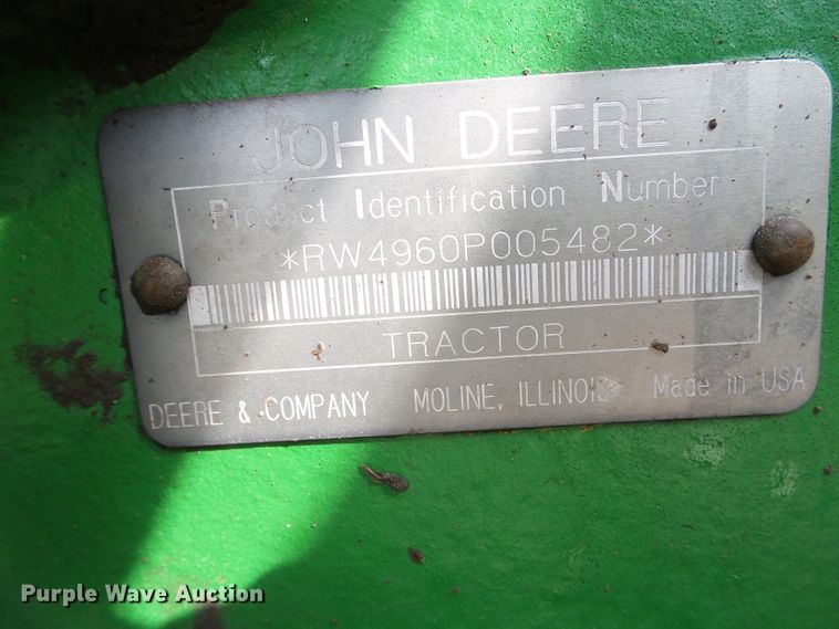 image for item DG0166 1993 John Deere 4960 MFWD tractor