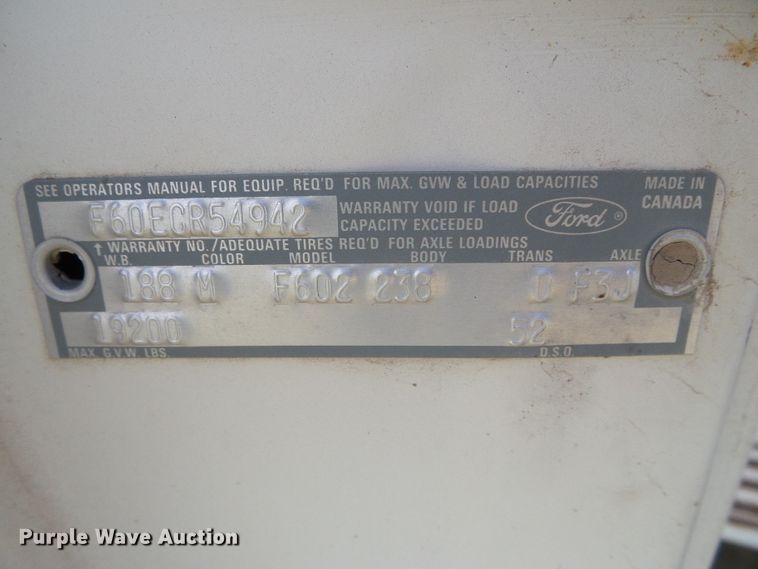 image for item DG0168 1973 Ford F600 grain truck