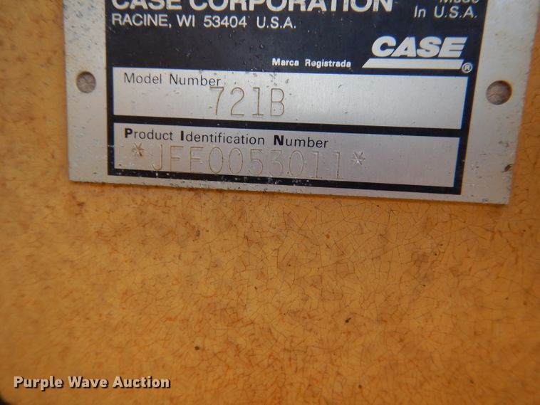 image for item DG5821 1997 Case 721B wheel loader