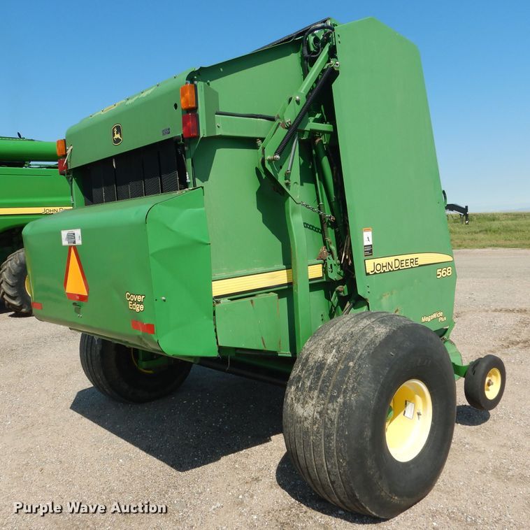 image for item DG5822 2009 John Deere 568 Mega Wide Plus round baler