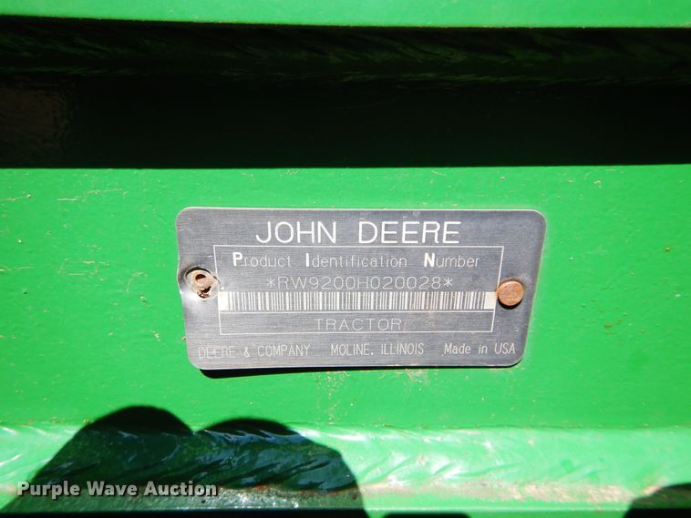image for item DH3556 1999 John Deere 9200 4WD tractor