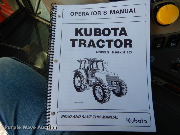 image for item DH6078 2007 Kubota M108X MFWD tractor