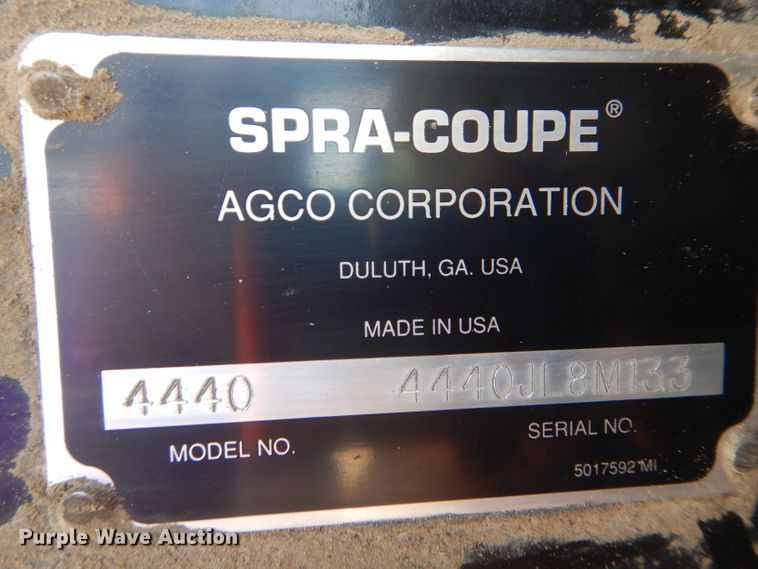 image for item DH6102 2002 SpraCoupe 4440 sprayer