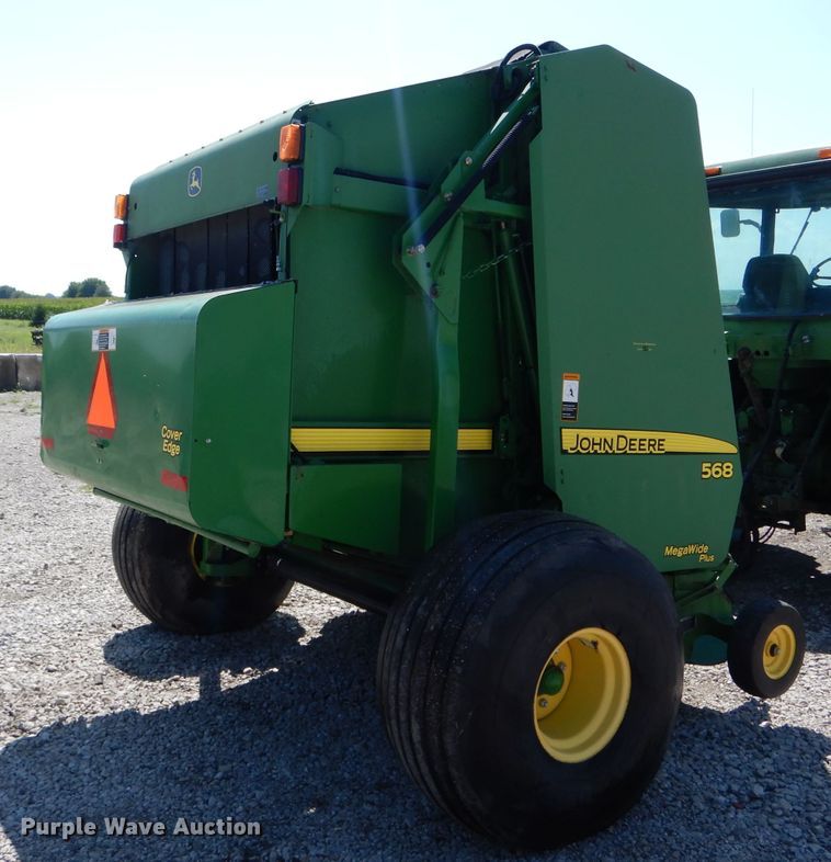 image for item DH6112 2009 John Deere 568 Mega Wide Plus round baler