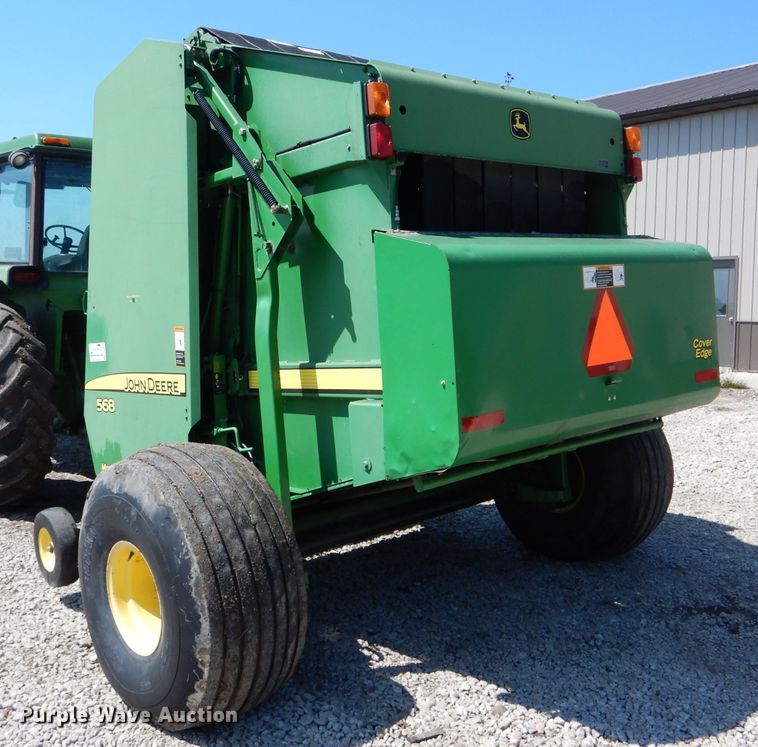 image for item DH6112 2009 John Deere 568 Mega Wide Plus round baler
