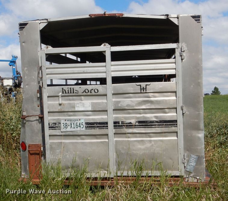 image for item FA9299 1983 Hillsboro livestock trailer
