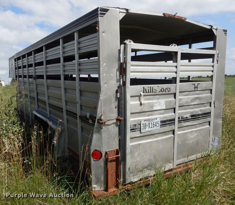 image for item FA9299 1983 Hillsboro livestock trailer