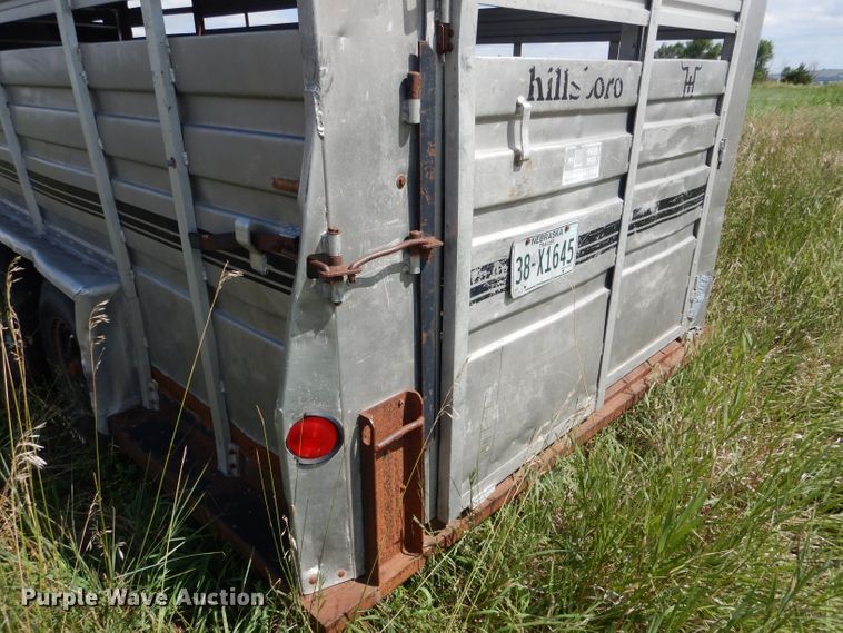 image for item FA9299 1983 Hillsboro livestock trailer