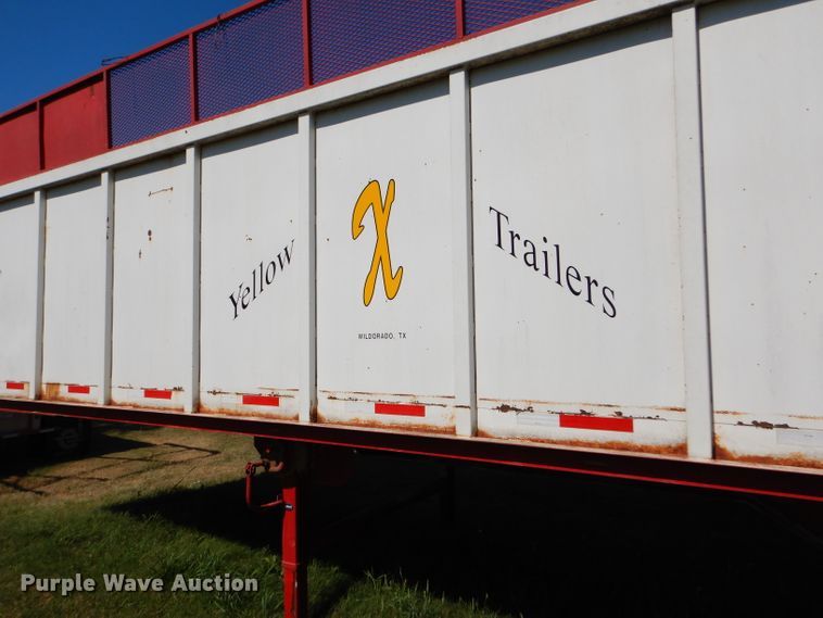 image for item FY9605 2010 shop built live bottom trailer