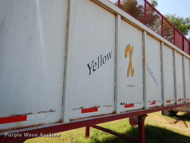 image for item FY9605 2010 shop built live bottom trailer