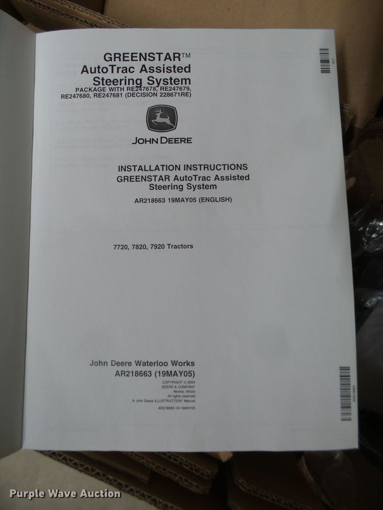 image for item GC9011 GreenStar AutoTrac assisted steering system