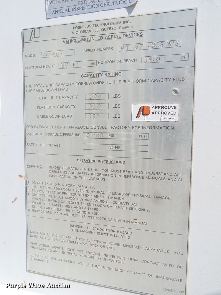 image for item GC9018 1999 GMC C6500 bucket truck