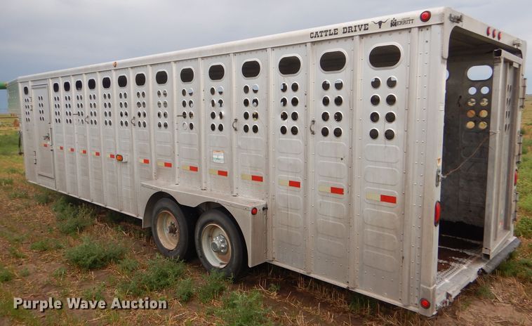 image for item GH9608 2007 Merritt Cattle Drive livestock trailer