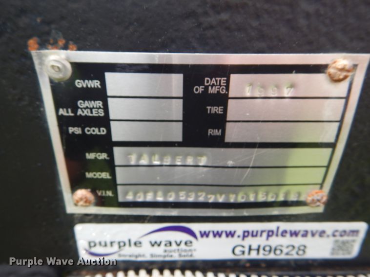 image for item GH9628 1997 Talbot drop deck trailer