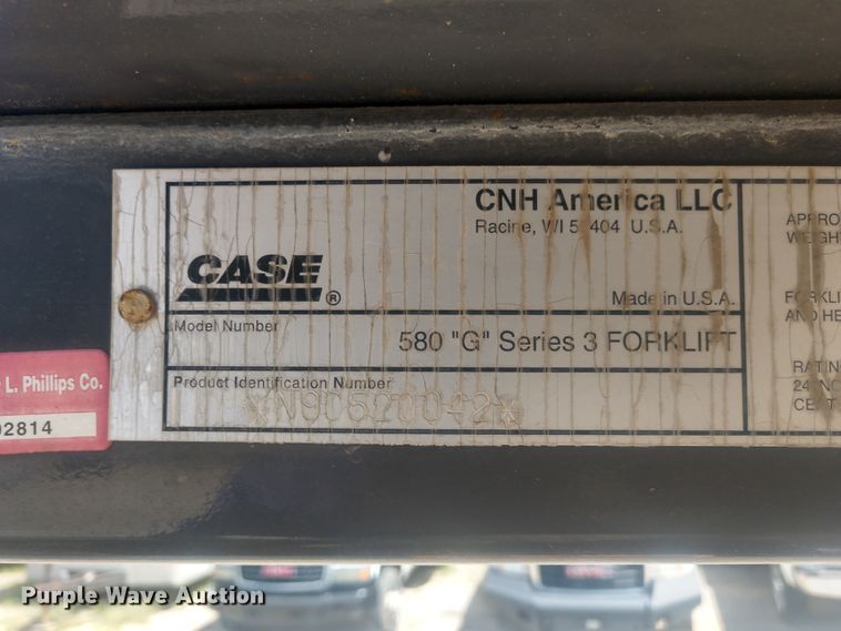 image for item DE6851 Case 586G Series 3 forklift