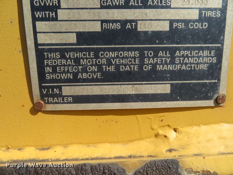 image for item DE6853 1997 Landoll Easy Hooker equipment trailer